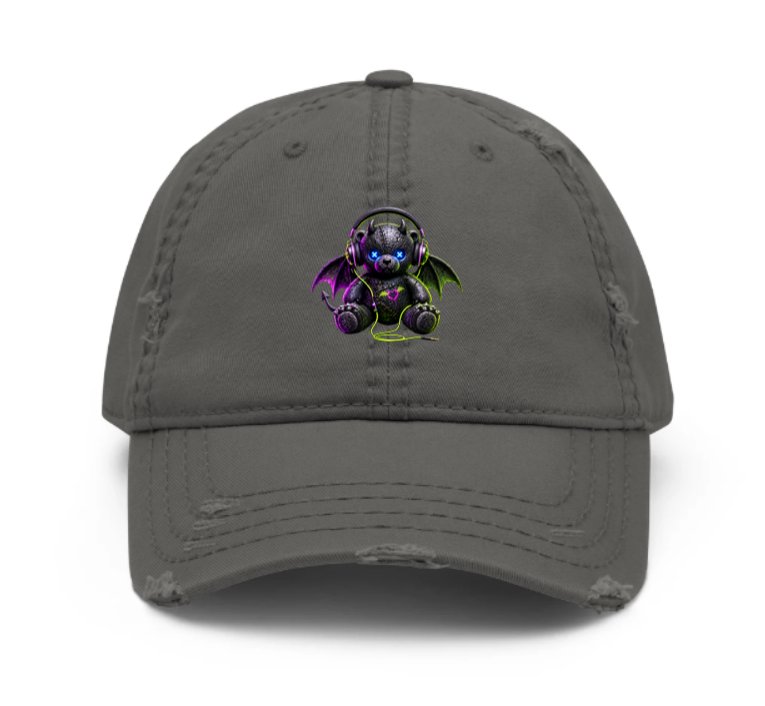 Rave Bear Distressed Hat